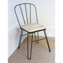 Hairpin Dining Chair Made With Reclaimed Wood - Available in A Range Of Finishes - thumbnail 3
