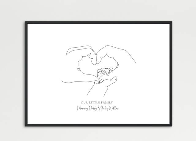 New Baby Gift, Family Tree, A Chapter Begins, Shower Members Print, Elephant Family, Boy - image 1