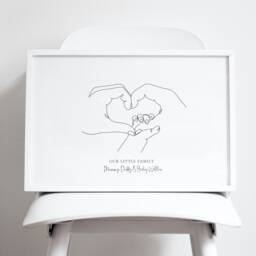 New Baby Gift, Family Tree, A Chapter Begins, Shower Members Print, Elephant Family, Boy - thumbnail 2