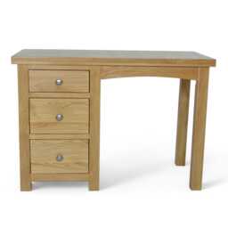 Solid Oak Desk, Contemporary Finish, 3 Drawer Dressing Table - thumbnail 4