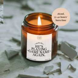 Personalised Video Game Candle, Funny Gift For Gamers, Luxury Soy Wax - thumbnail 3