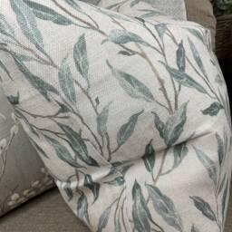 Sanderson Osier Fabric, Leaf Trail Cushion Cover, Decorative Pillow, Sofa Pillow Throw/Countryside Decor - Green- Double Sided - thumbnail 3
