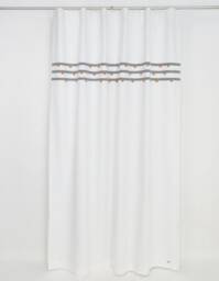 Orange Gray White Modern Curtains, Geometric Curtain Panel, Minimal Masculine Curtain, Contemporary Window Drapes, Mid Century - thumbnail 3