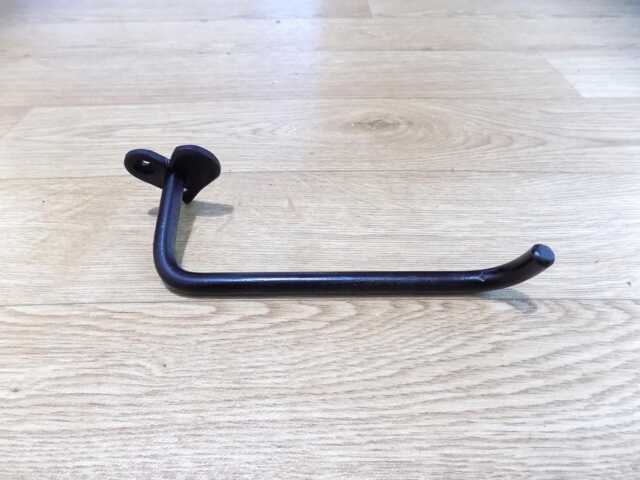 Toilet Roll Holderwrought Iron - Forge Steel Hand Crafted + Free Fitting Kit