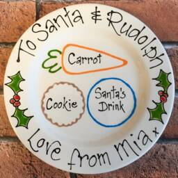 Christmas Eve Plate, Carrot For Santa Xmas Personalised Gift, Father - thumbnail 3
