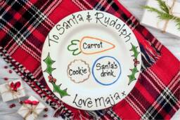 Christmas Eve Plate, Carrot For Santa Xmas Personalised Gift, Father - thumbnail 1