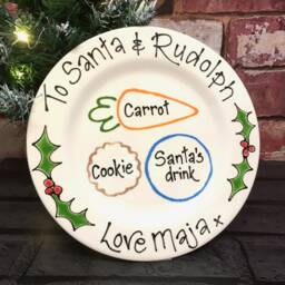Christmas Eve Plate, Carrot For Santa Xmas Personalised Gift, Father - thumbnail 2