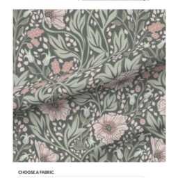 Floral Pleated Valance - Handmade Arts & Crafts Window Covering - thumbnail 4