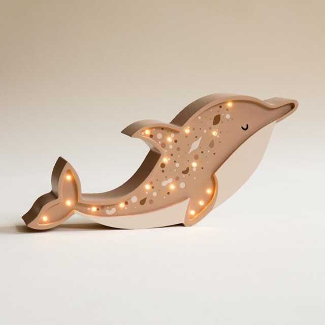 Dolphin Handmade Wooden Night Light For Kids Furniture Ocean Theme Sea Nursery Decoration Baby Shower Gift Birthday For Kid - image 1