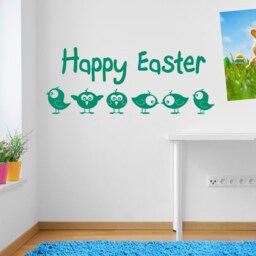 Easter Eggs Wall Stickers Kids Nursery Play Room Home Art Decoration Children Decals Removable Handmade School Bedrooms Bright Vc-A149 - thumbnail 2