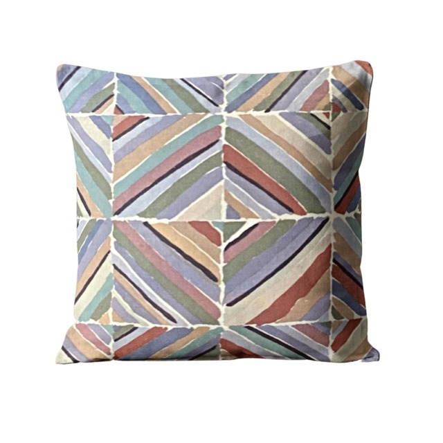 Liberty Kasak Cushion Cover 1970S Geometric Cotton Throw Pillow - image 1