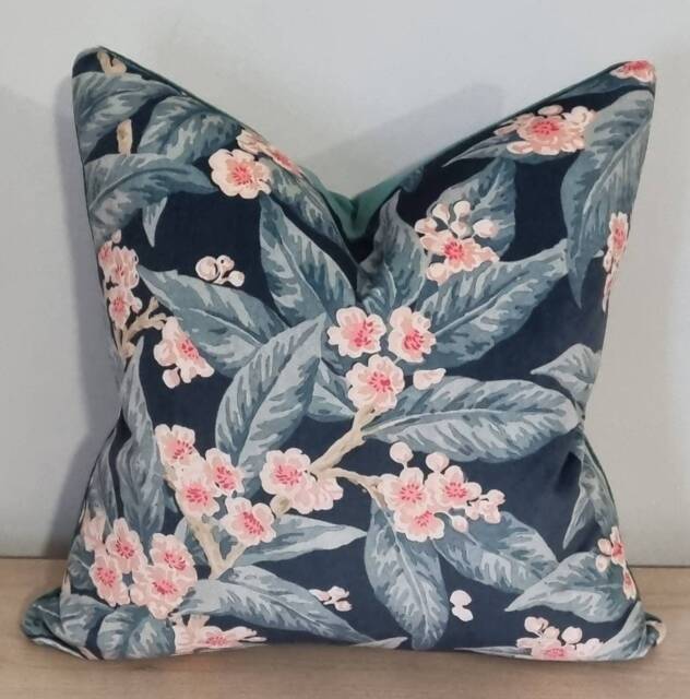 Linwood Omega Prints Loseley Lagoon & Velvet Cushion Cover 45x45 cm - image 1