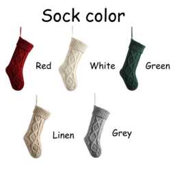 2025 Custom Knitted Christmas Stockings With Names. These Warm Socks Are Holiday Decorations & The Perfect Gift For Your Family - thumbnail 4