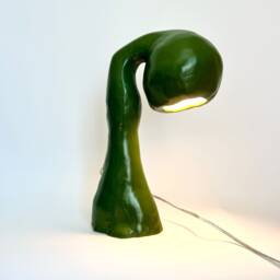 Hestian Light Series By Studio Chora, Table Lamp, Green Lacquer, Made-To-Order - thumbnail 1