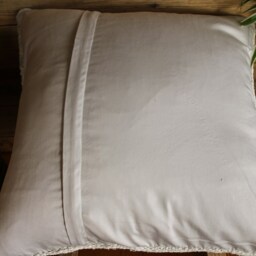 Vintage Handwoven Kilim Pillow Cover - 16 Inch Hemp Wool Linen Cushion - thumbnail 4