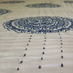 Indian Kantha Quilt Bedspread Cotton Bed Cover Quilts Cotton Queen Kantha & Twin - thumbnail 2