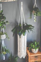 Extra Large Macrame Plant Hanger, Plant Pot Holder, Indoor Room Decor, Fringe Hanger, Holder