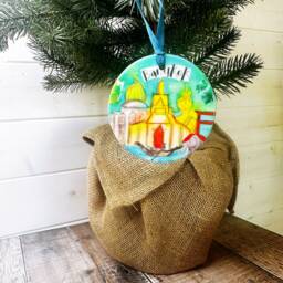 Bangkok Little Landmarks Ceramic Hanging Decoration Christmas Keepsake - thumbnail 3