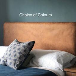 Bespoke Headboard Cover - Distressed Faux Leather Custom Made To Fit Existing Headboard, See Description For Full Details - thumbnail 2