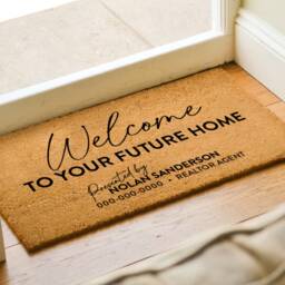 Personalized Realtor Closing Gift - Rug For Listings Best Selling Stylish Doormat For Realtors Open House - thumbnail 3