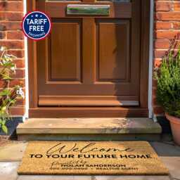 Personalized Realtor Closing Gift - Rug For Listings Best Selling Stylish Doormat For Realtors Open House - thumbnail 1