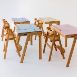 Adjustable Kids Desk - Schreibtisch F??r Kinder Toddler Childrens School Table Kinderschreibtisch Schulbank - thumbnail 1