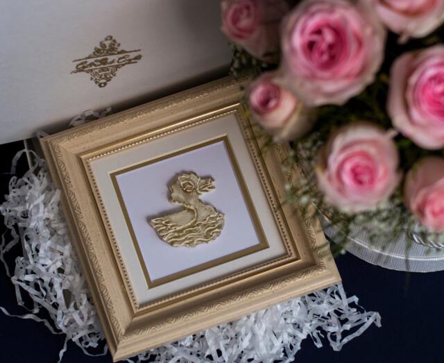 Duckling Art Painting Yellow Baby Picture Frame - image 1