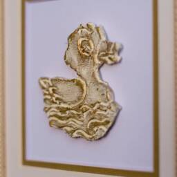 Duckling Art Painting Yellow Baby Picture Frame - thumbnail 2