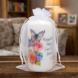 Personalised Birthday Candle Butterfly Mum Gran Auntie Friend - thumbnail 1