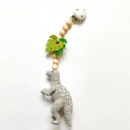 Dinosaur Stroller Toy, Dinosaur Mobile, Accessories, Montessori Toys, Pram Nobile, Baby Shower Gift - thumbnail 2