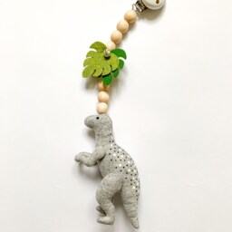 Dinosaur Stroller Toy, Dinosaur Mobile, Accessories, Montessori Toys, Pram Nobile, Baby Shower Gift - thumbnail 4