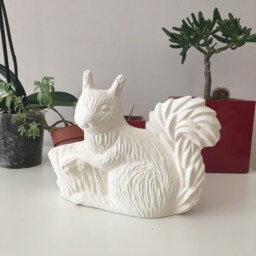 Ceramic Squirrel Pot - Ready To Paint Flower Planter Diy Planters For Home D??cor & Gifts - thumbnail 2