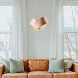 Scandinavian Wood Pendant Light Modern Home Decor Blume Stativ Handcrafted Ceiling Fixture - thumbnail 3