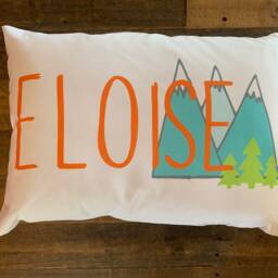 Rainbow Name Toddler Pillowcase Only - Custom Boy's Crib - thumbnail 2