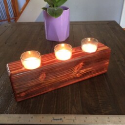 Wood Candleholder - thumbnail 2