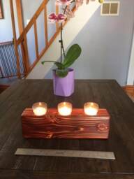 Wood Candleholder