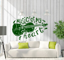 Wall Art Mural Words Cloud Music Of My Heart Living Room Decor Decal - #2505Dz - thumbnail 1
