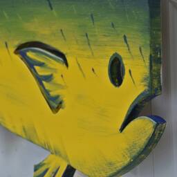 Wood Mahi Wall Art. Fathers Day Gift For Dad. Wooden Fish Outdoor, New Home Backyard Decor - thumbnail 4