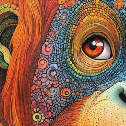 Inked Orangutan Framed Art Print - thumbnail 2