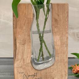 Personalised Tanoak Wooden Vase - Mother's Day Gifts For Her Anniversary Wedding Birthday Mr & Mrs Housewarming Him - thumbnail 2