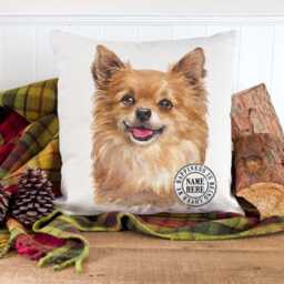 Personalised Chihuahua Cushion Cover Dog Throw Pillow Custom Dogs Bed Decor New Puppy Pooch Birthday Gift Ekdc12 - thumbnail 3