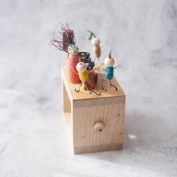 Wooden Dj Automate Handcrafted. Kinetic Sculpture, Automaton Handmade Wood. Original Gift For Dj, Figurine Automatic. Gifts Idea - thumbnail 4