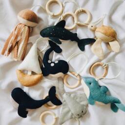 Ocean Baby Play Gym Toys Felt Sea Creatures Mobile