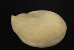 Cat, Dreaming - Limestone Sculpture Hanging Object, Animal Symbol - thumbnail 1