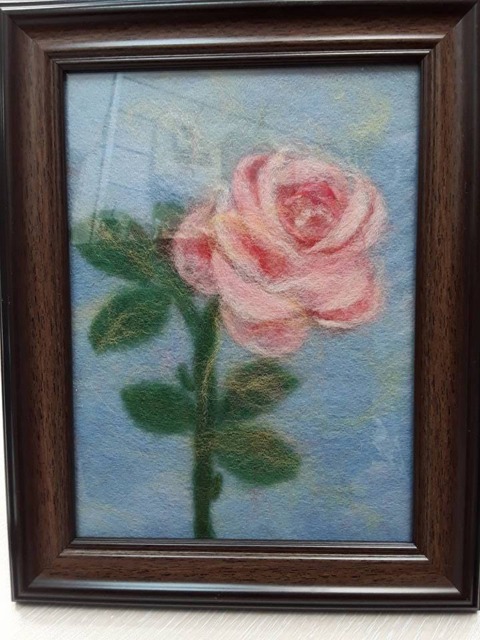 "Wool Picture ""Rose" - image 1