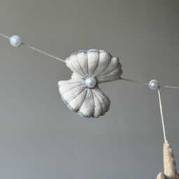 Ocean Theme Felt Garland Starfish, Coral, Seashells, Coastal Wall Garland, Handmade Nursery Decor - thumbnail 3