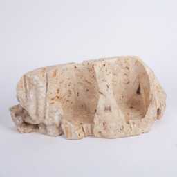 Handmade Travertine Wine Bottle Holder Unique Rack - thumbnail 3