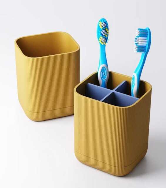 Modern Bathroom Toothbrush Holder Organizer With 4 Compartments Electric Manual Storage Custom Colours Available Drip Tray Fall Gift - image 1