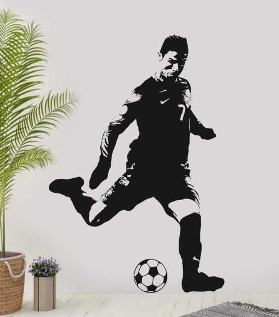 Ronaldo Celebration Wall Decal Portugal Soccer Art - H91xw60cm - image 1