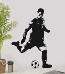 Ronaldo Celebration Wall Decal Portugal Soccer Art - H91xw60cm - thumbnail 1